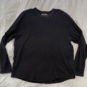 American Eagle Outfitters Charcoal Long Sleeve Tee